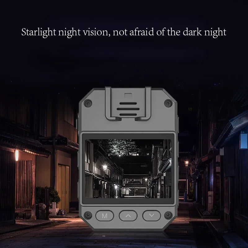 Mini Body Camera Full HD 1080P 2 Inch IPS Touch Screen Night Vision Video Recorder Security Guard Police Body Mini Cam